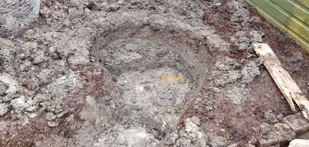 Digging a garden stream